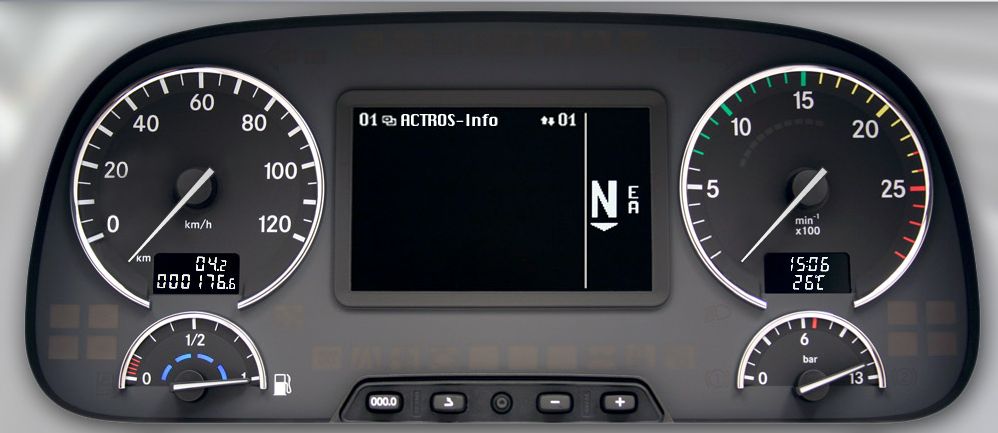 为什么我的奔驰ACTROS MP3车上仪表时间显示无法调整? 为什么我的奔驰ACTROS MP3车上仪表时间显示无法调整?